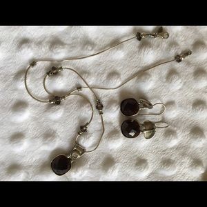 Silpada necklace/earrings set